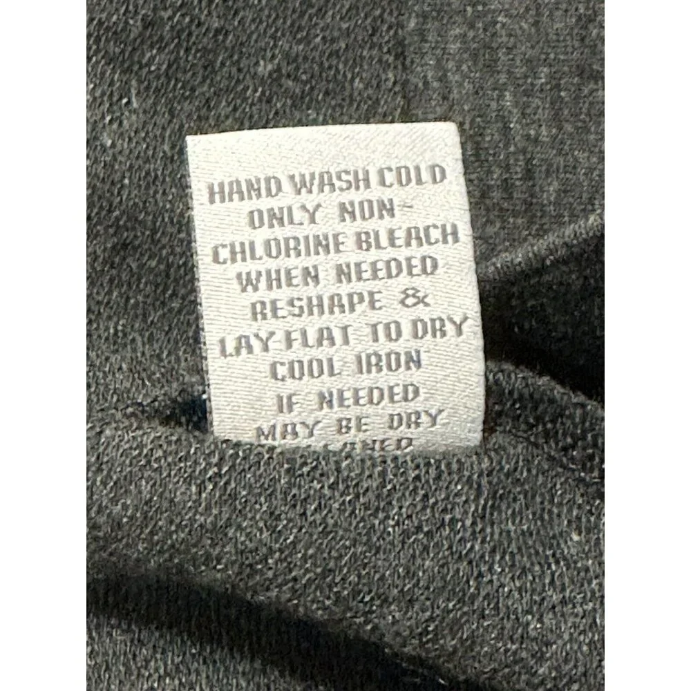 Soft Surroundings Long Sleeve Tunic Sweater Solid Gray‎ V-neck Stretch Petite PL